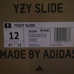 Adidas YZY Slide in Slate Gray